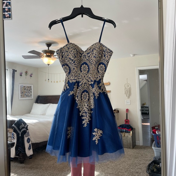 Camille La Vie Strapless Corset Homecoming or Formal Dress - Picture 3 of 6